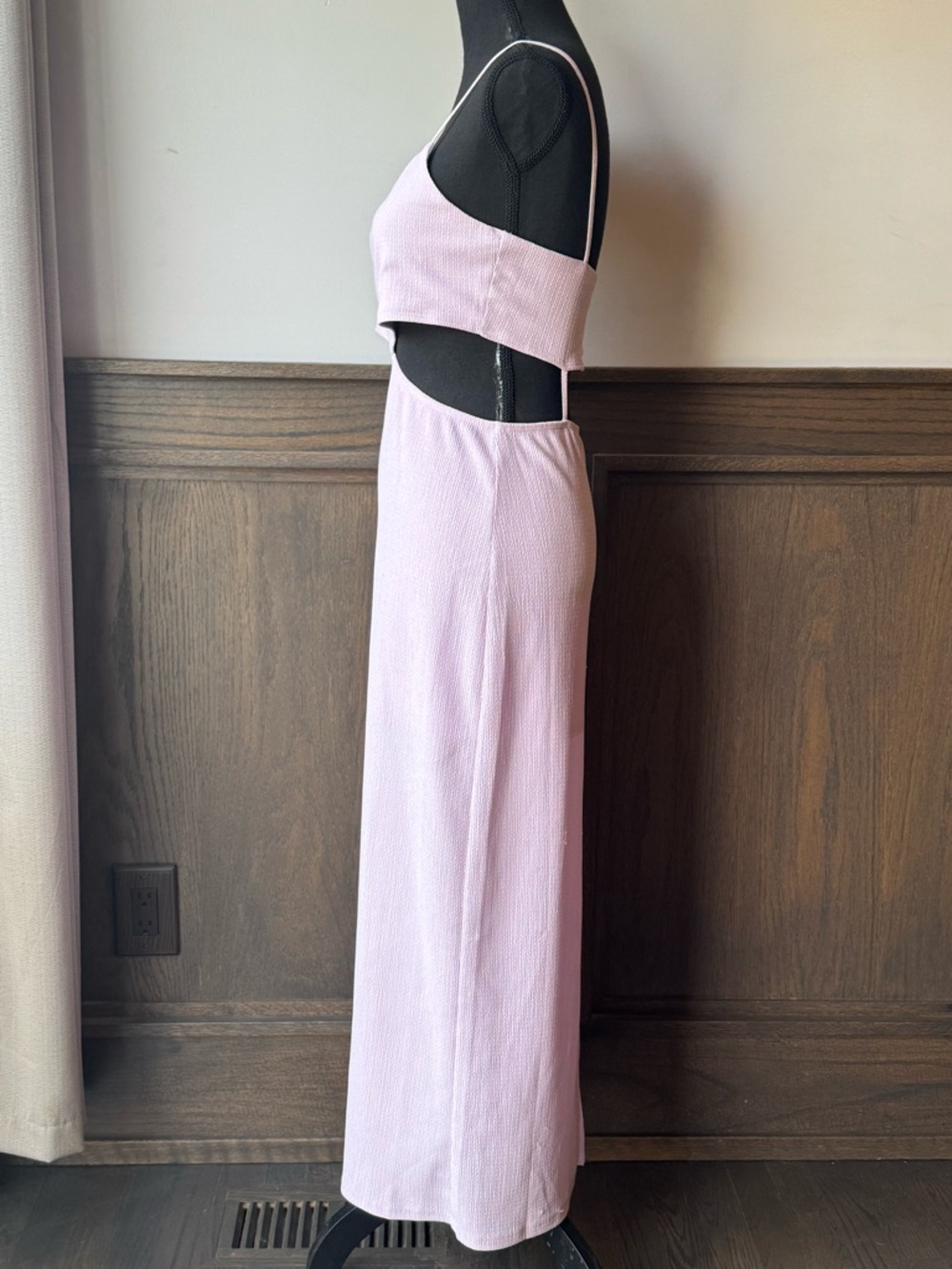 HYFVE Sleeveless Lavender Cutout Dress Large EUC - Picture 3 of 8